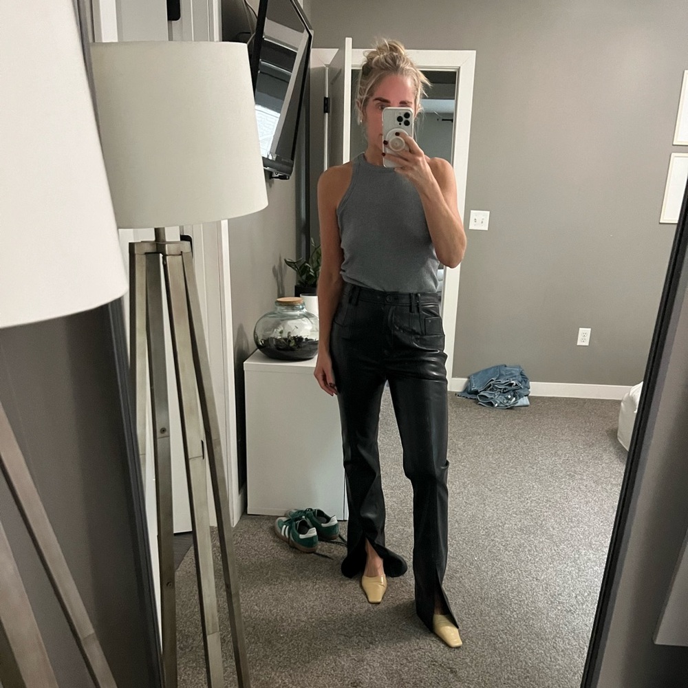 LPA leather pant black Small